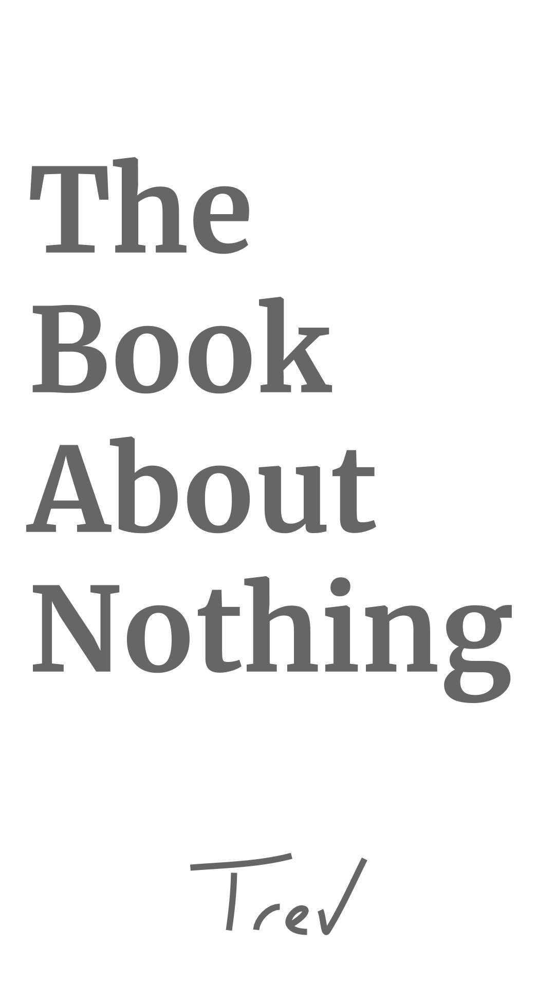 The Book About Nothing